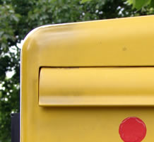 yellow mailbox